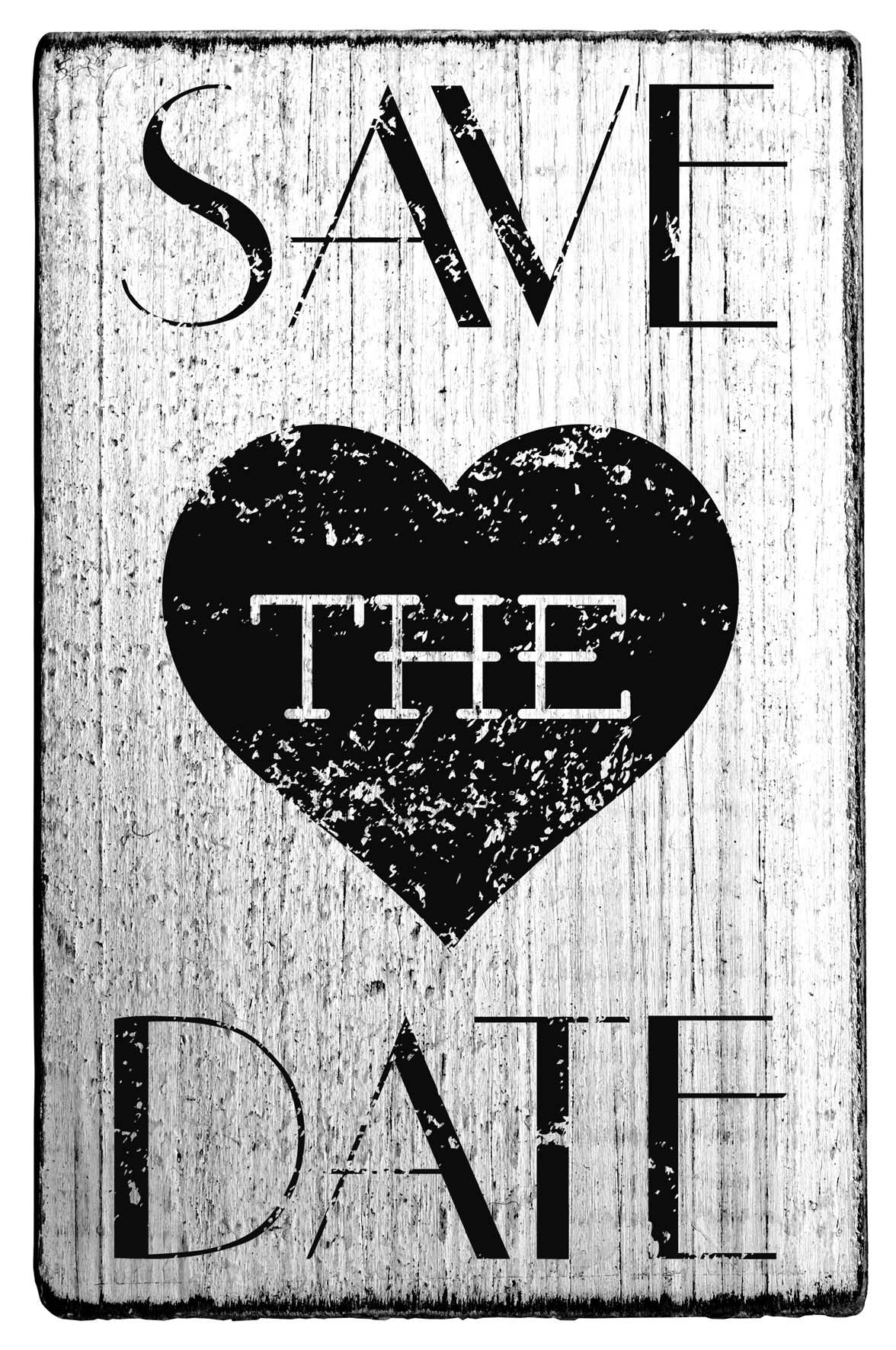Vintage - Save the date (Herz) - V-01013