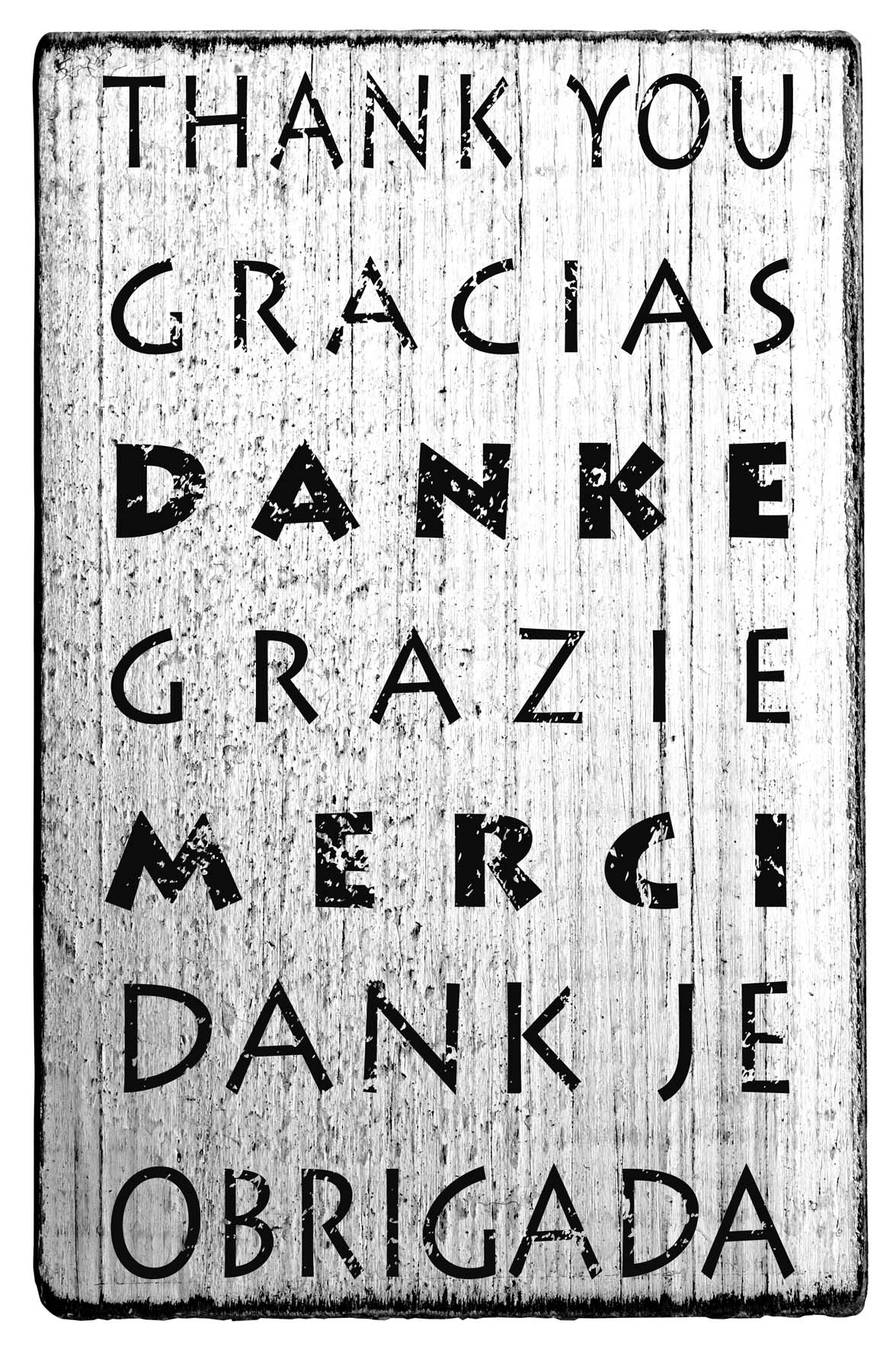 Vintage - Thank you Gracias Danke Grazie - V-01059