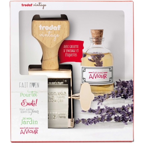 Trodat Vintage Stempelset - Fait maison (Franz.)