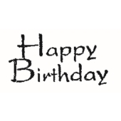 Text Stempel "Happy Birthday" - B-5704