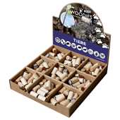 Mini Woodies Display - ANIMALS - WM-0200