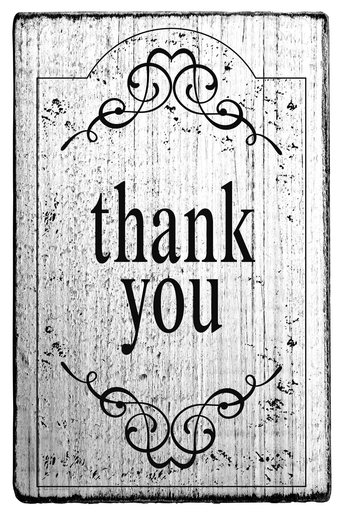Vintage - thank you (avec cadre) - V-01032