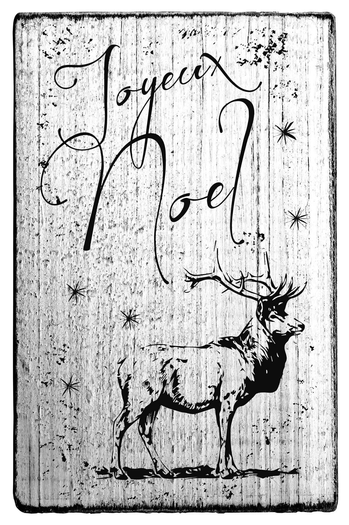 Vintage - Joyeux Noël (deer) - V-01042