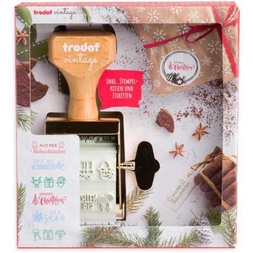 Set de timbre Trodat Vintage - Noël (Allemand)