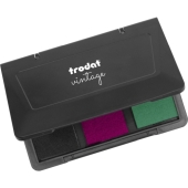 Trodat Vintage Accessories - Tampon encreur 3 couleurs - "Glückwünsche"