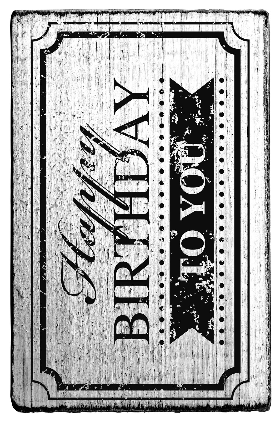 Vintage - Happy birthday to you (Frame) - V-01008
