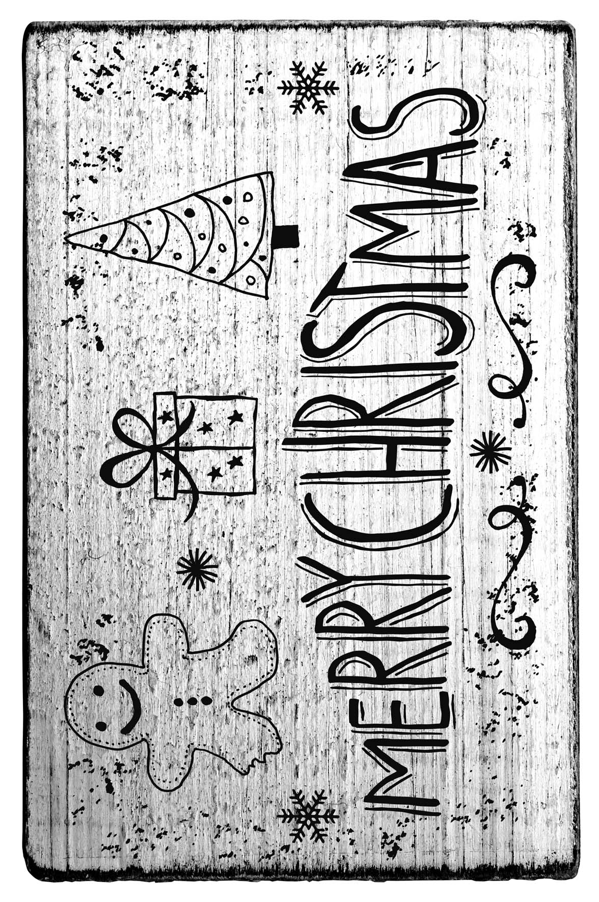 Vintage - Merry Christmas - V-01065