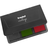 Trodat Vintage Accessories - Tampone di inchiostro a 3 colori - "Selbstgemachtes"